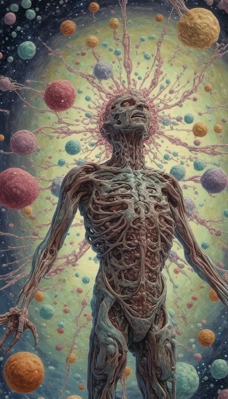 Alien Immune System: Retrofuturistic Anatomical Chart