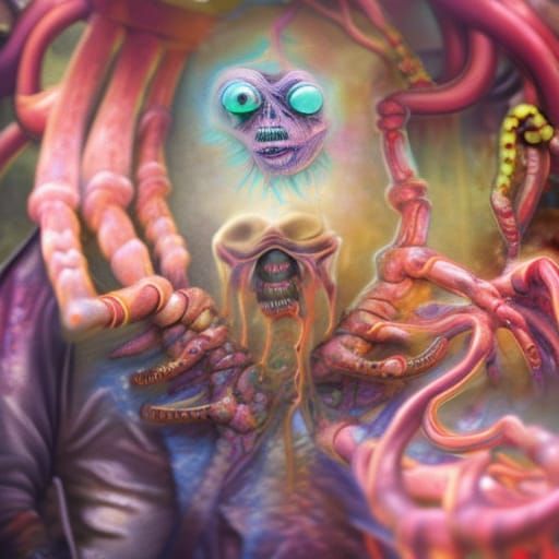 Nightmarish Mutant: A David Cronenberg-esque Creation