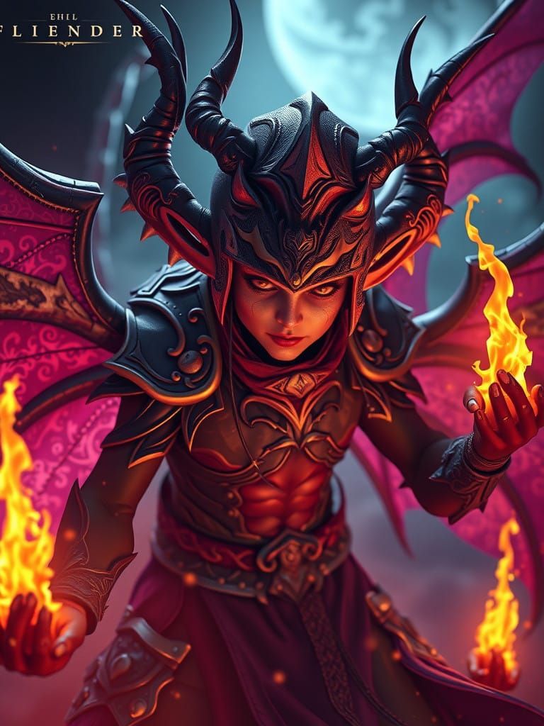 Dark Fantasy Elf, a Masterpiece of Evil and Demonic Proporti...