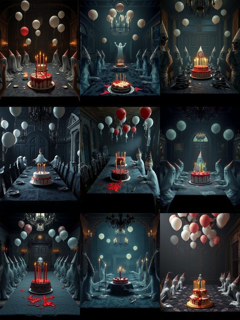 Haunted Gothic Birthday Party with Eerie Spirits