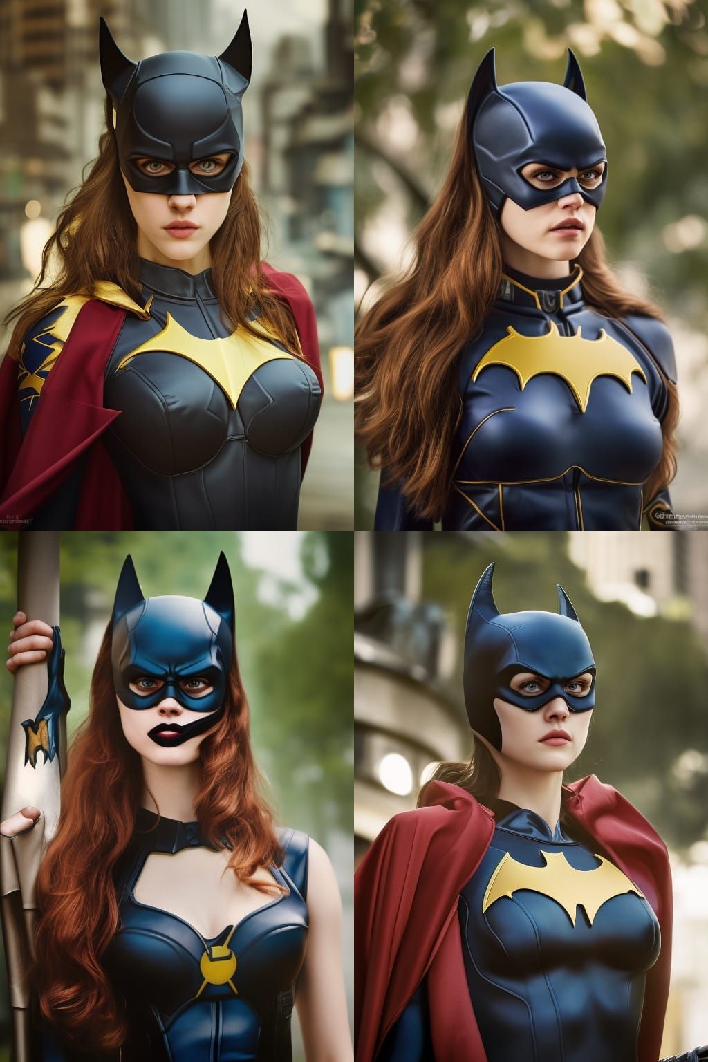 Batgirl Portrait in Professional Photography Style
