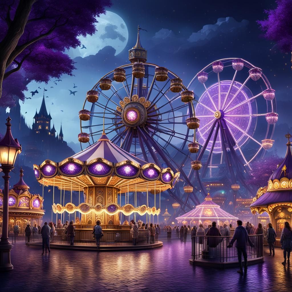 Enchanting Night at Fantasy Theme Park