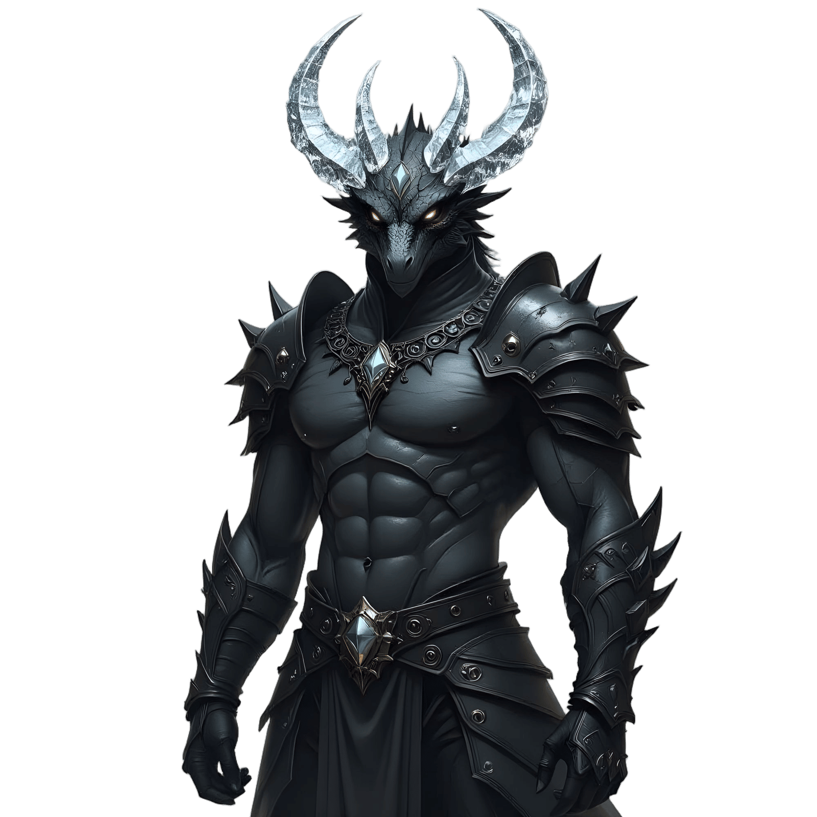 Crystal Gem Dragonborn with Gauntlets