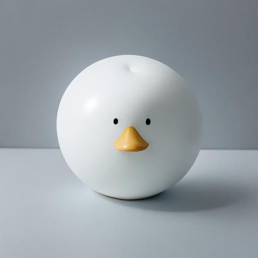 Perfect White Duck Sphere