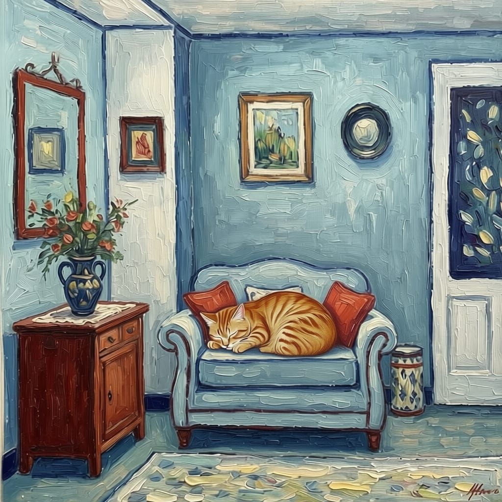 Cozy Mexican Living Room in Vibrant Talavera Style