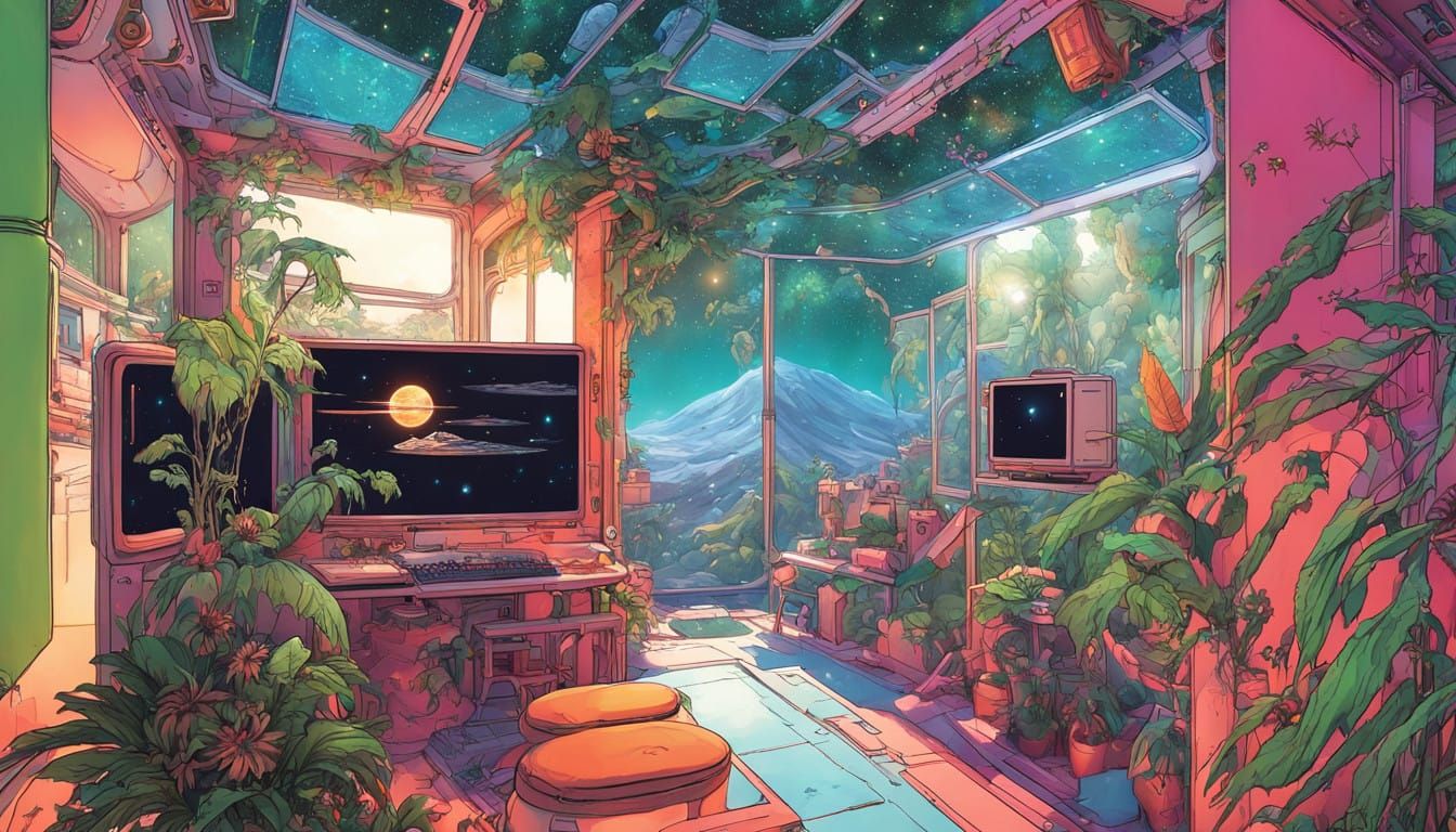 Cosmic Triangle Beckons to Distant Galaxy