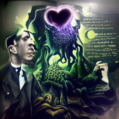 Lovecraftian Image Generated by AI