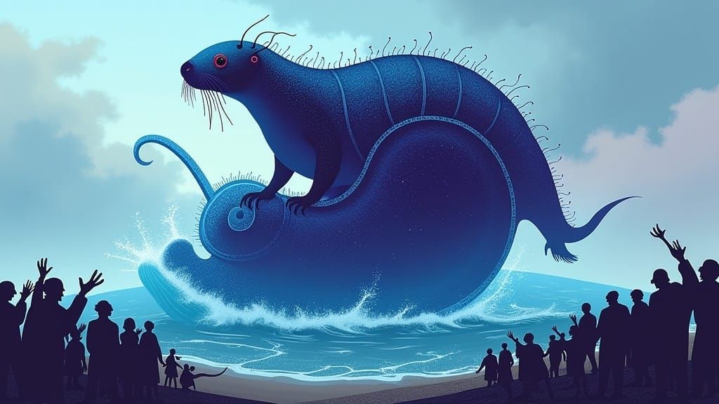 Biomechanical Otter-Centipede Hybrid Emerges from Ocean