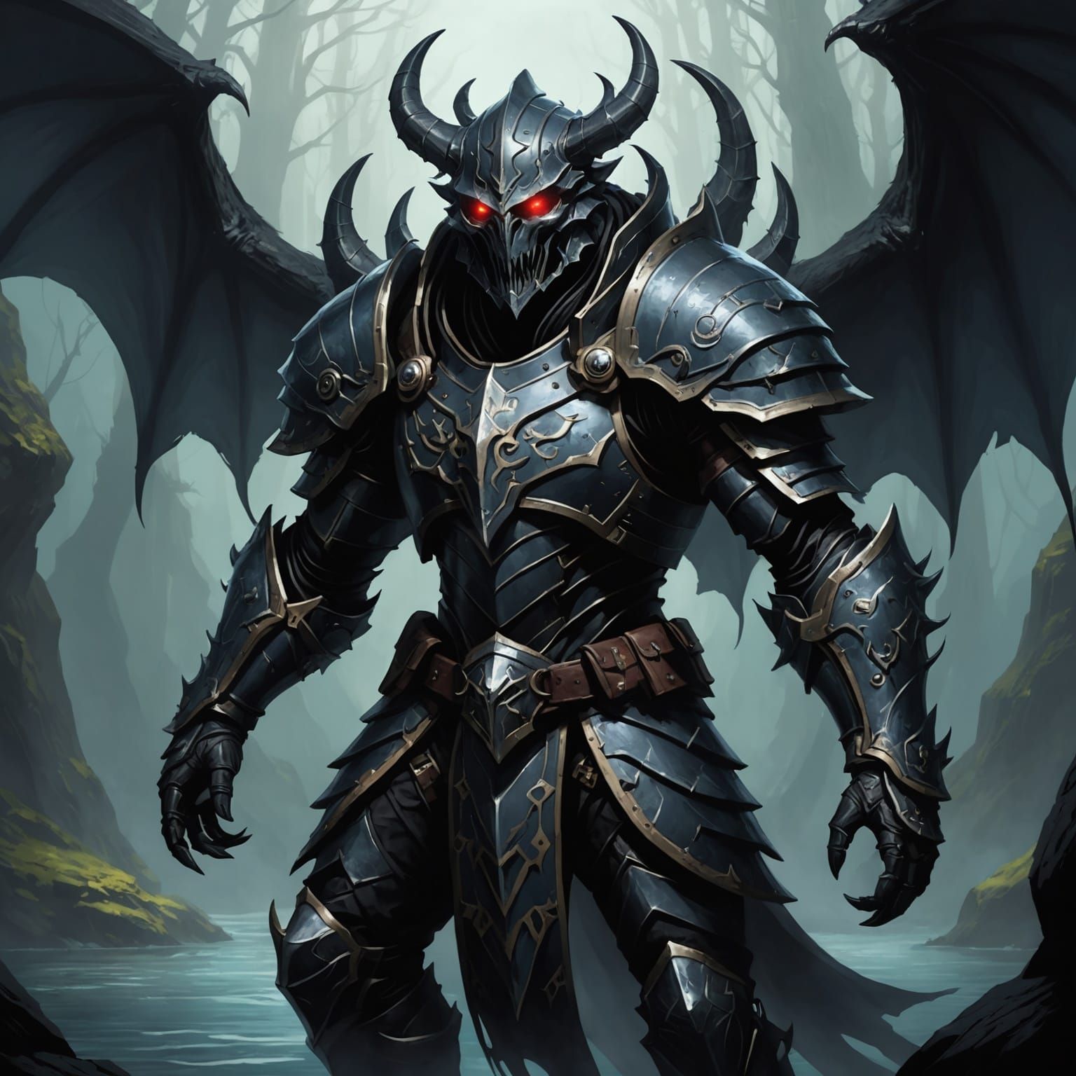 Abyssal Guardian Portrait from Plane of Shadows