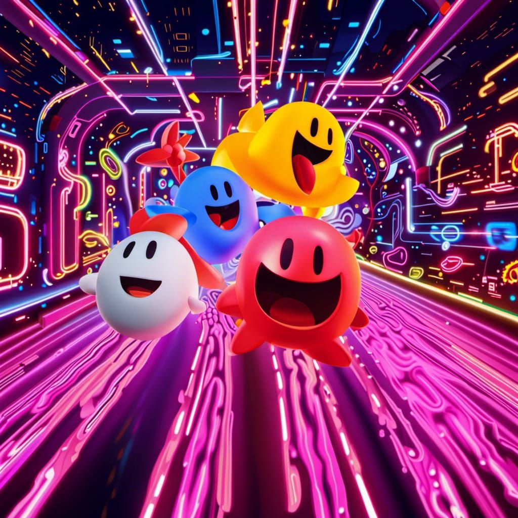 "Namco's inspired-by" classic ghosts from Pac-Man