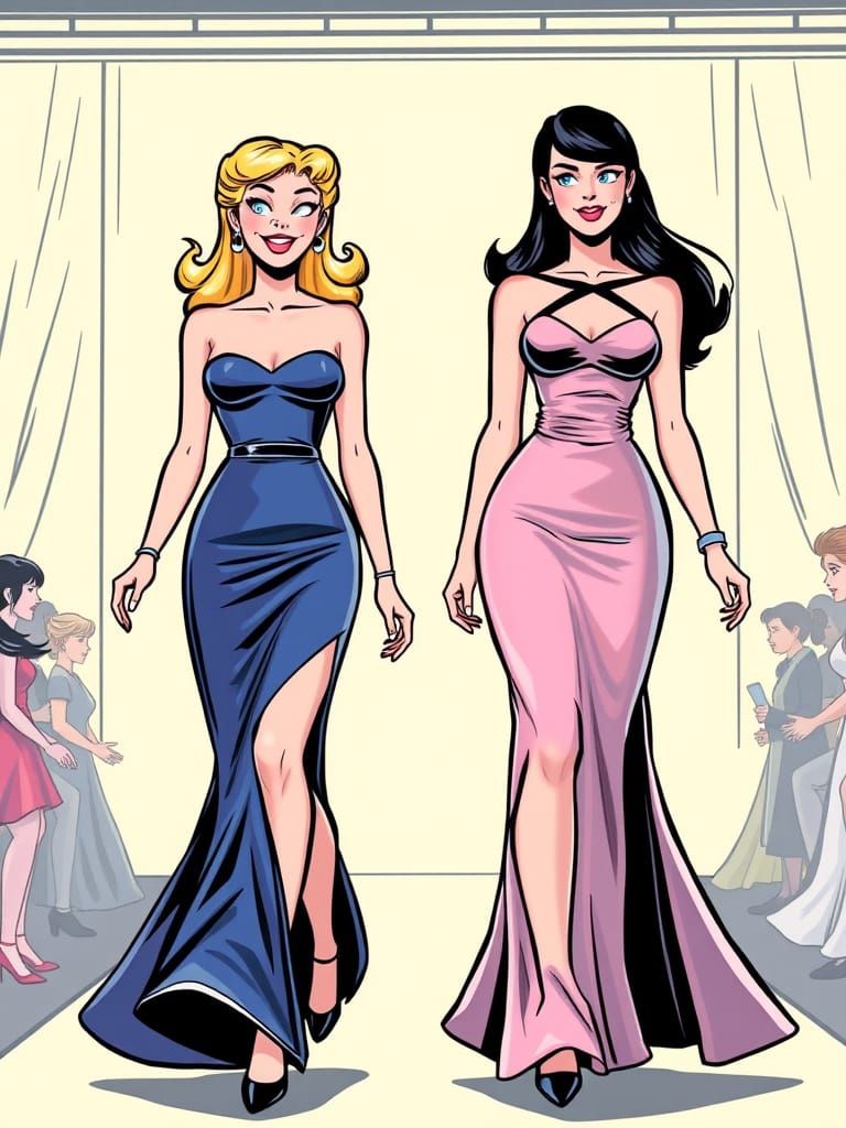 Glamorous Archie Comics Icons Sashay Down the Catwalk in Ele...