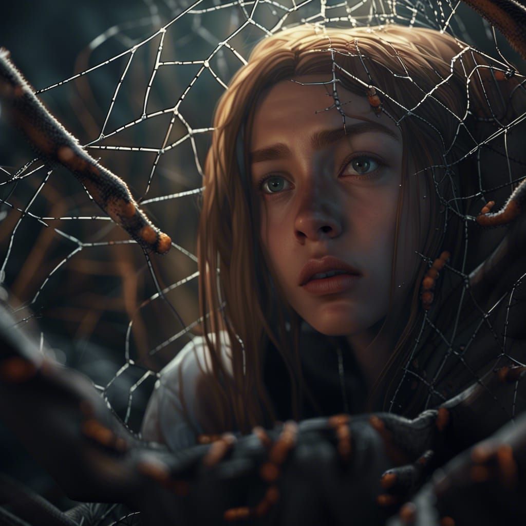 A Teenage Girl Trapped By a Giant Spider 🕸️
