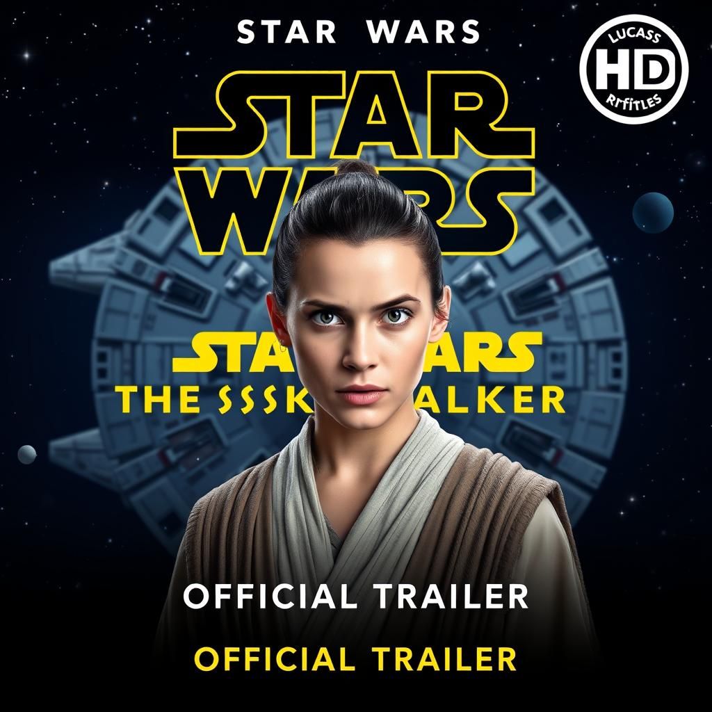 Rey in Star Wars Poster, 4K