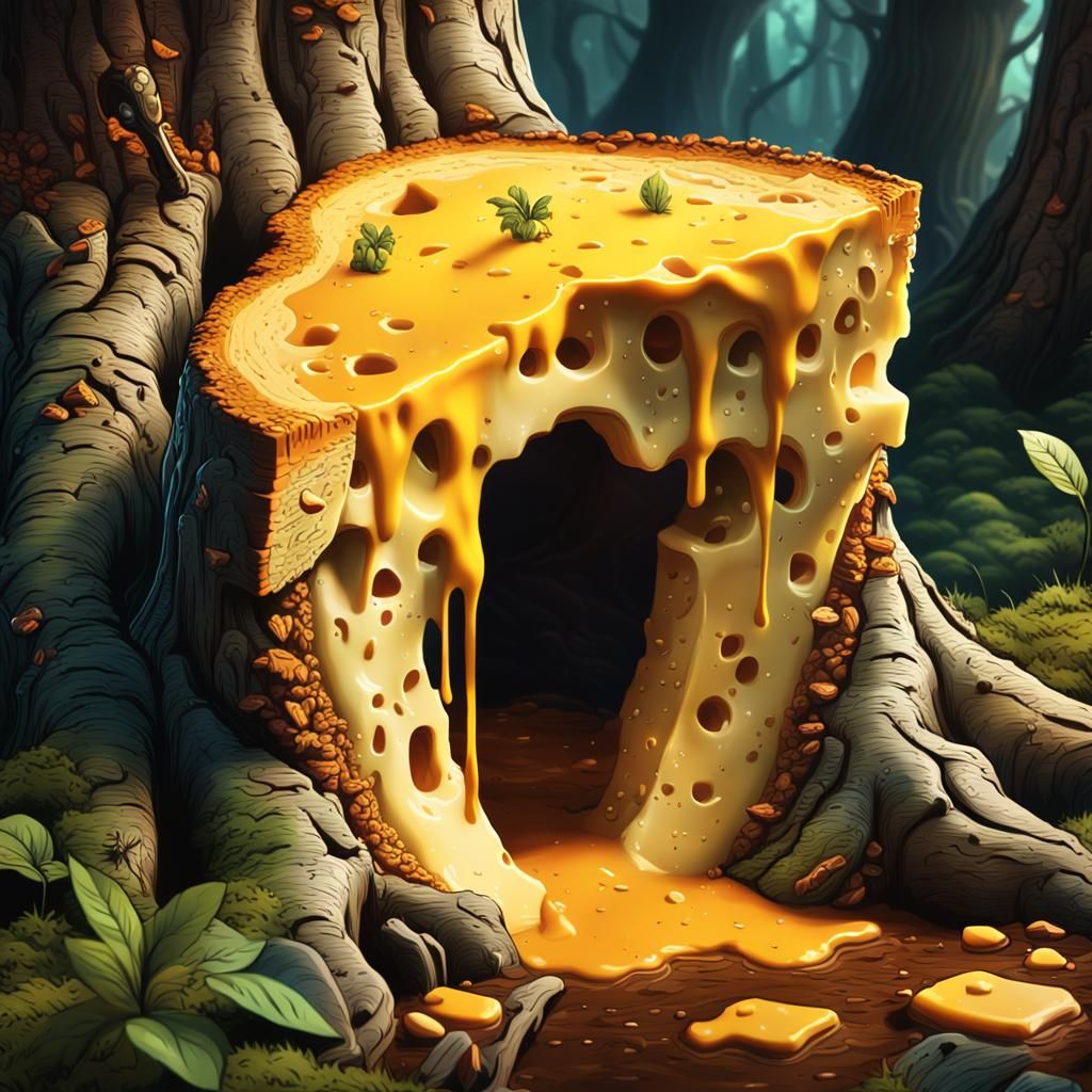Cheese in Tree: Comic Book Art Style