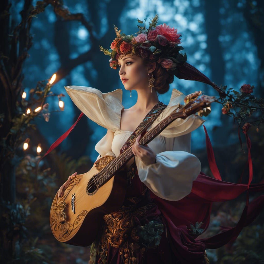 Anthropomorphic Vines Character in Fantasy Diorama