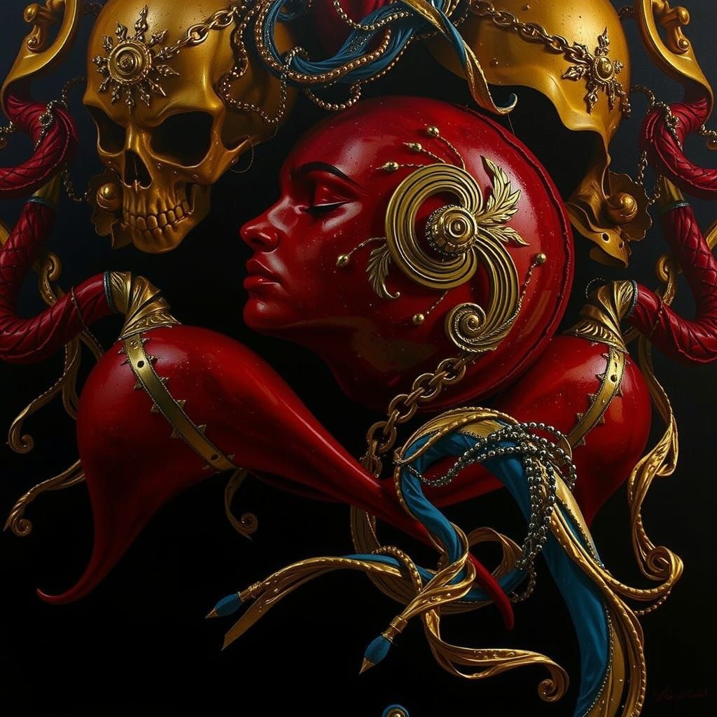 Hyperrealistic Sculpture of Reflected Glory