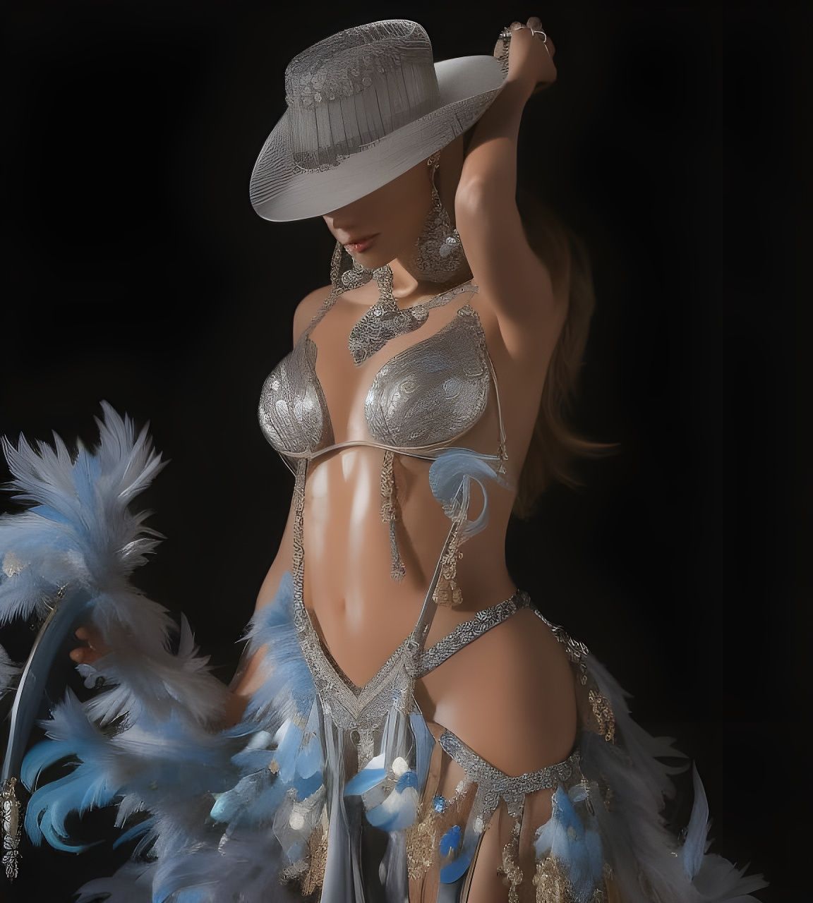 Beyonce as Diamond Goddess on Horse