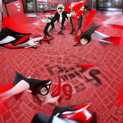 Stylish Persona-Inspired Character Portrait