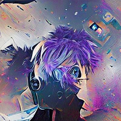 Anime Style Digital Art of a Streamer