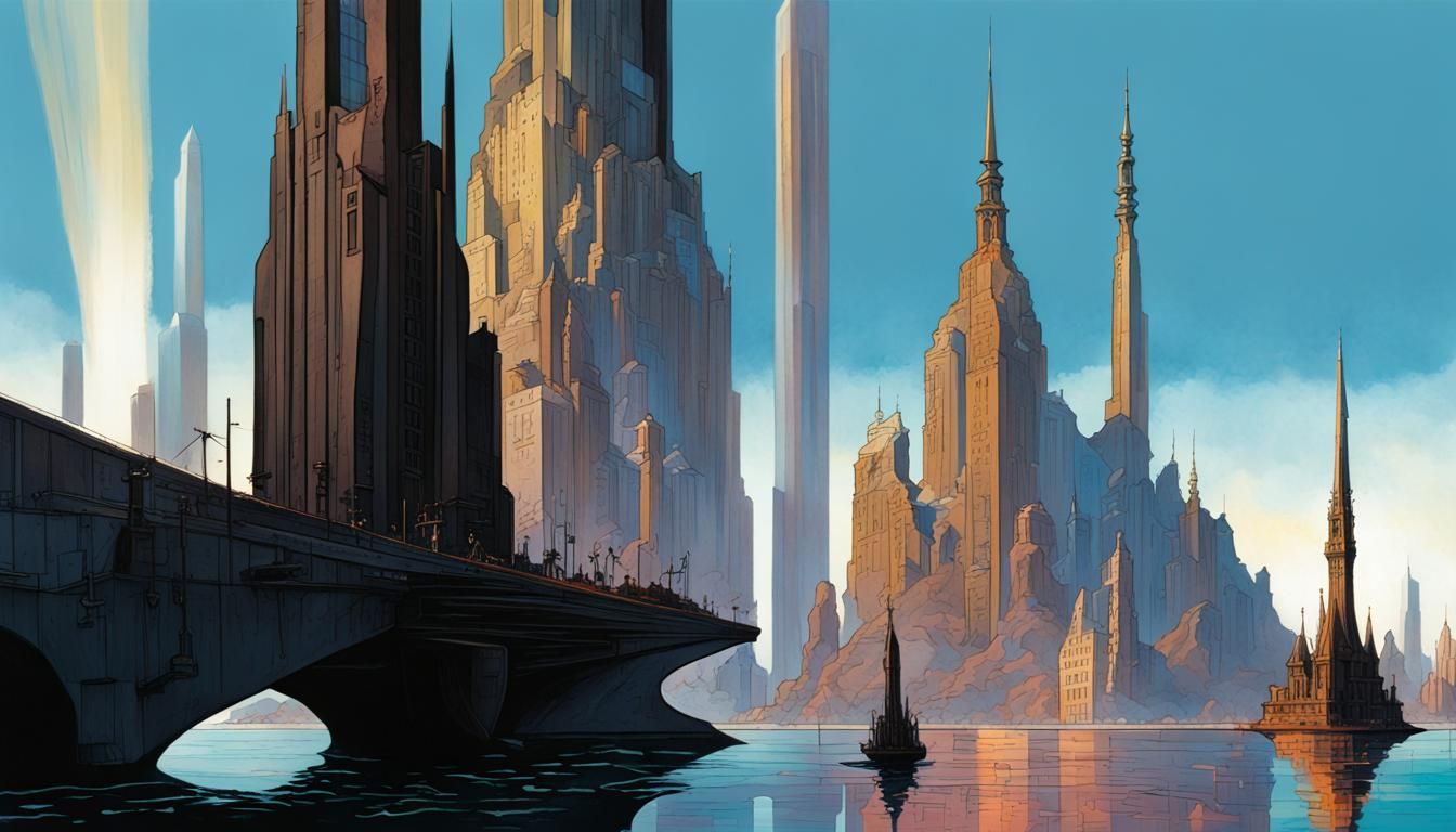 Futuristic Bliss: Marbilis, Where Nuclear Fusion Illuminates the Utopian Dream