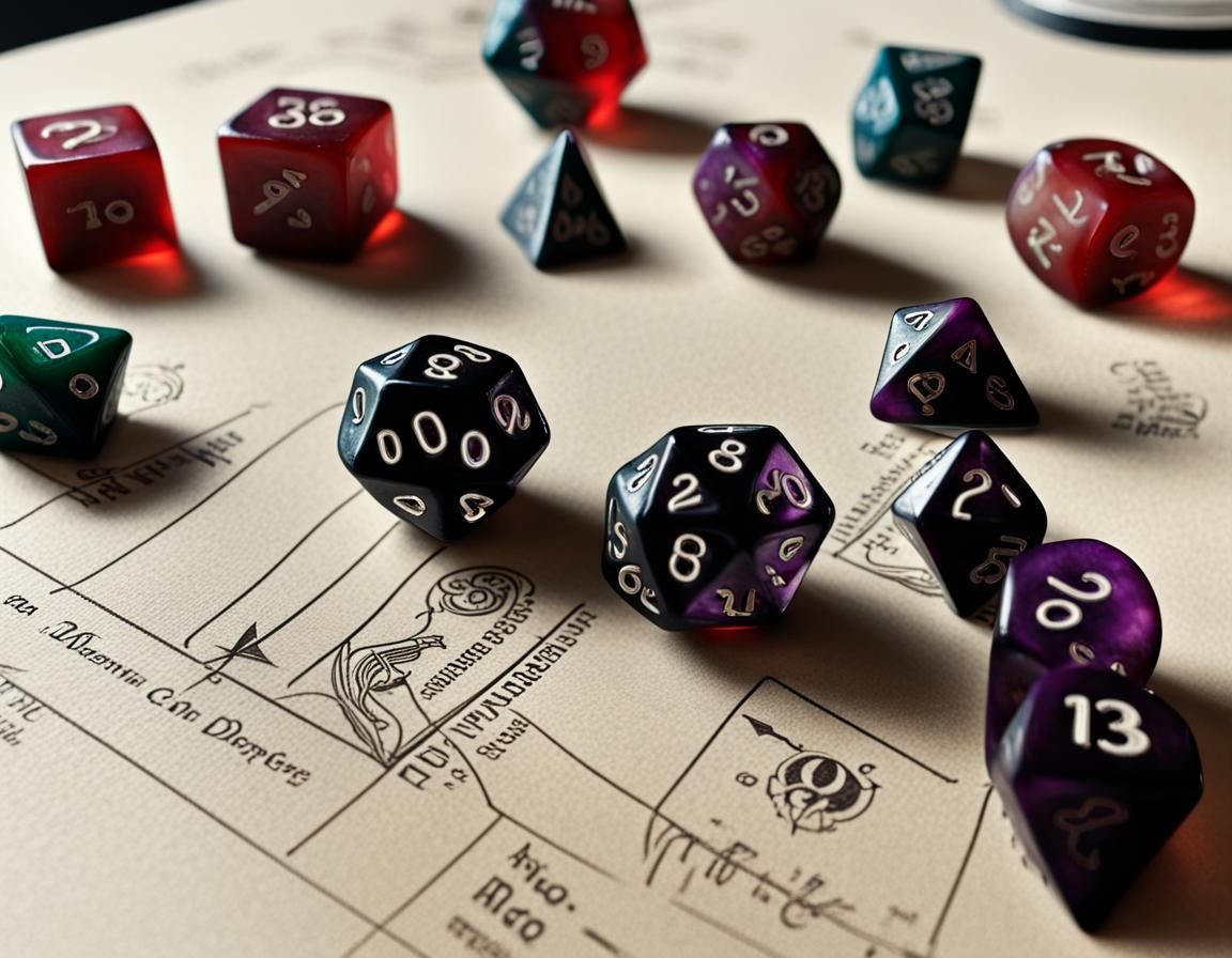 Dungeons and Dragons Tabletop Game Scene