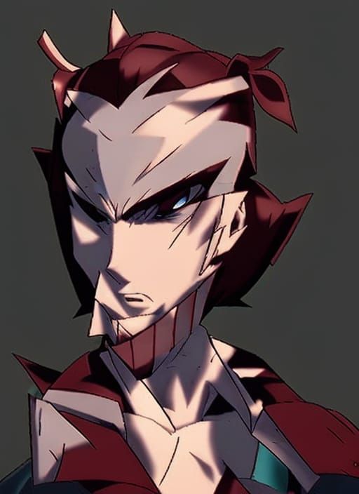 Anime Warrior in 90s 3D Game Art Style