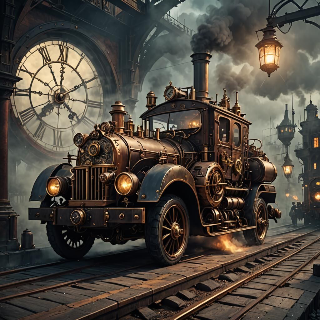 Steampunk Creation Generated by AI