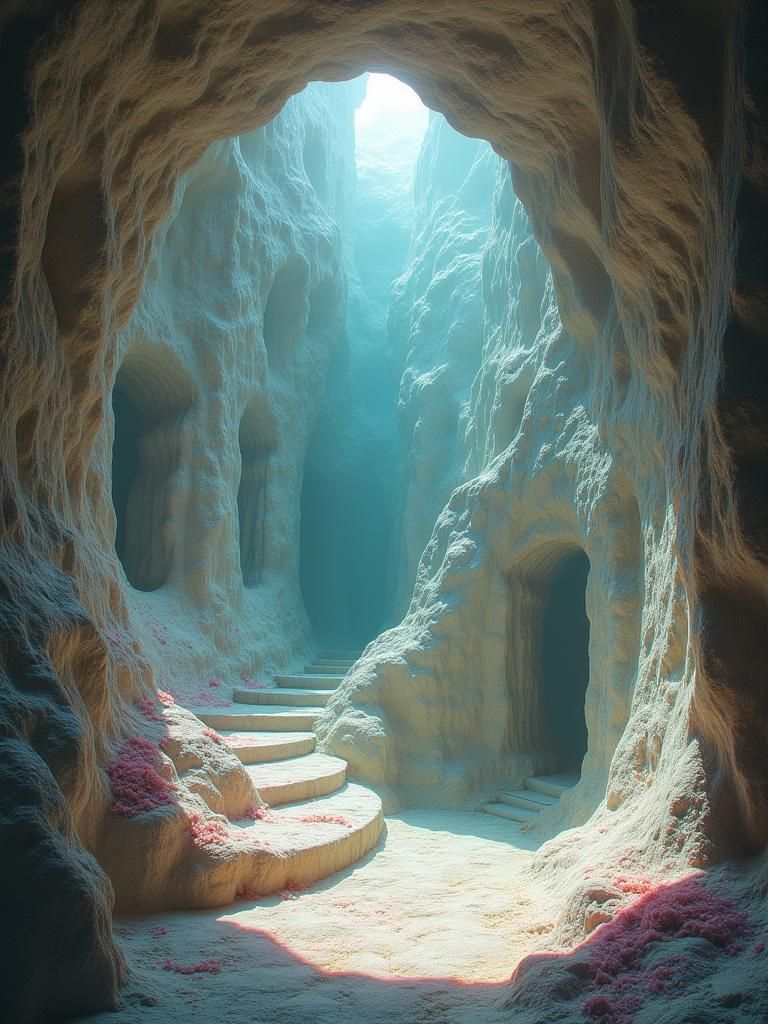 Surreal Cubist Cave Dreamscape Illusion