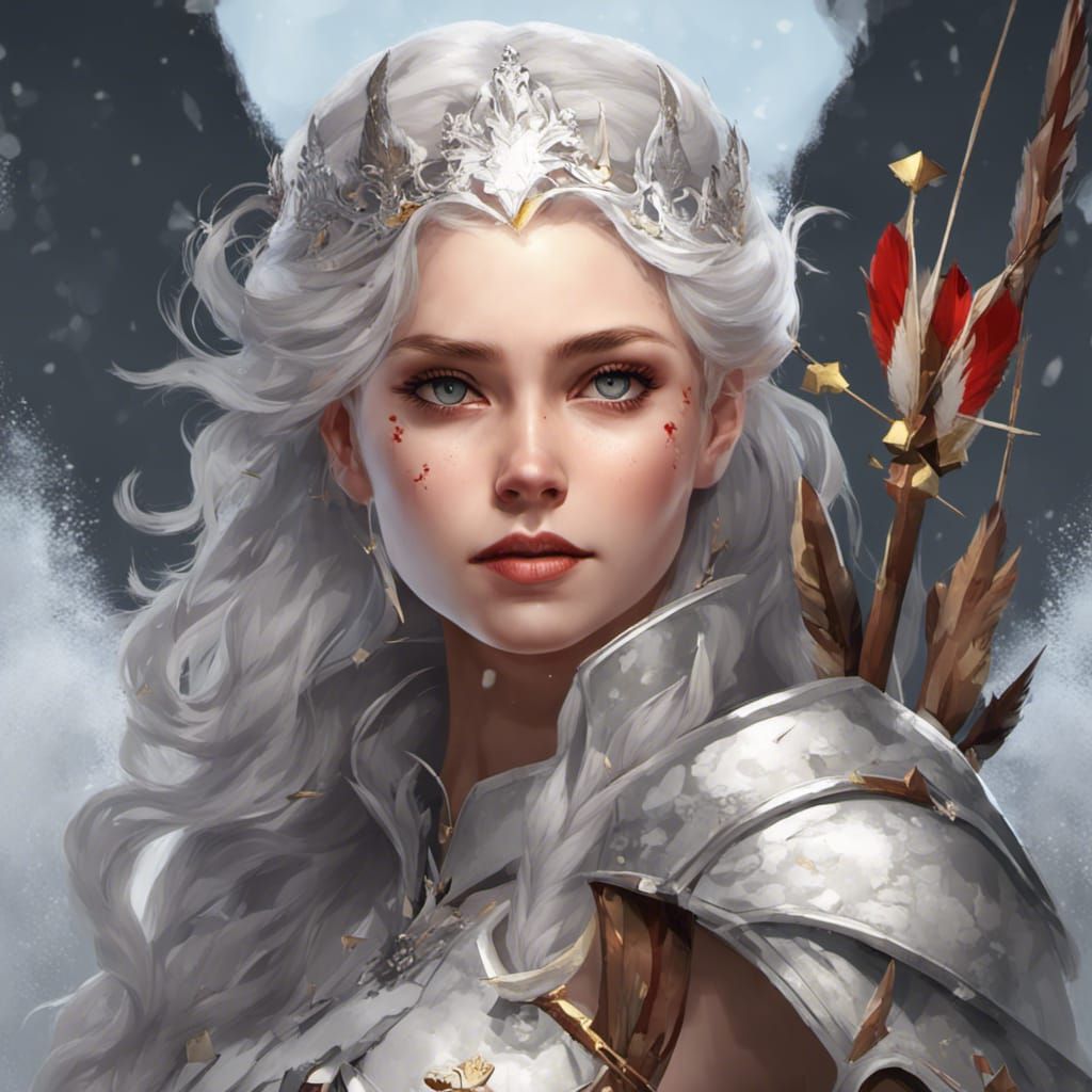 Fantasy Princesses Portrait in Hyperdetailed Concept Art