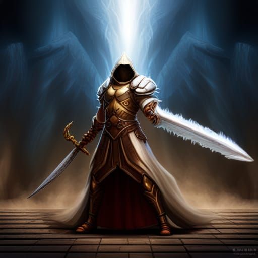 Archangel of Justice with Flaming Sword