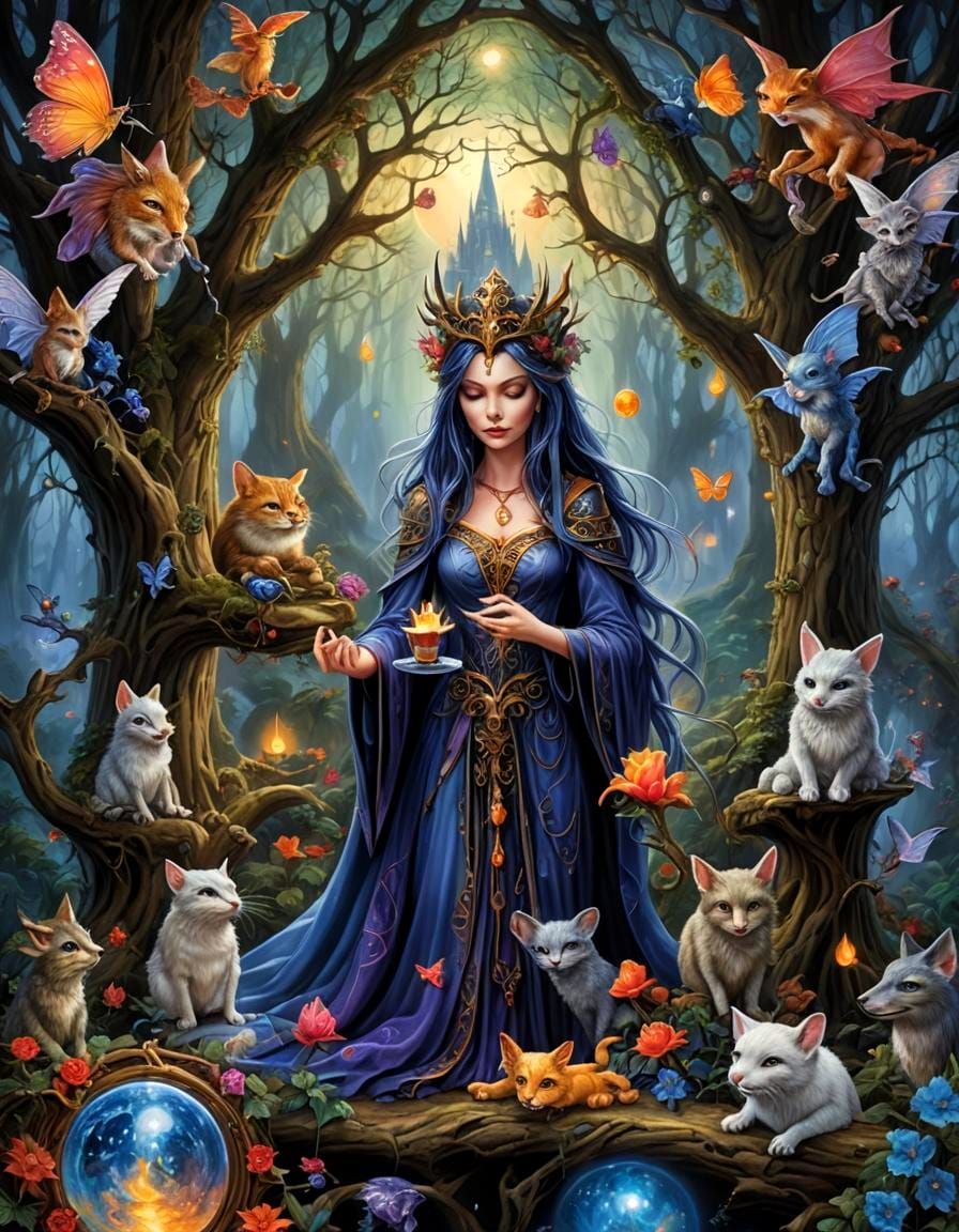 Enchanted Fantasy Dreamscape: Otherworldly Fairy Art