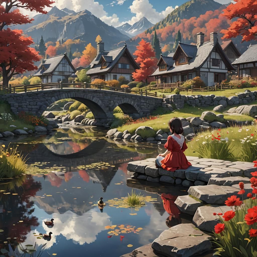 Girls Watch Ducks: Anime Valley Scene