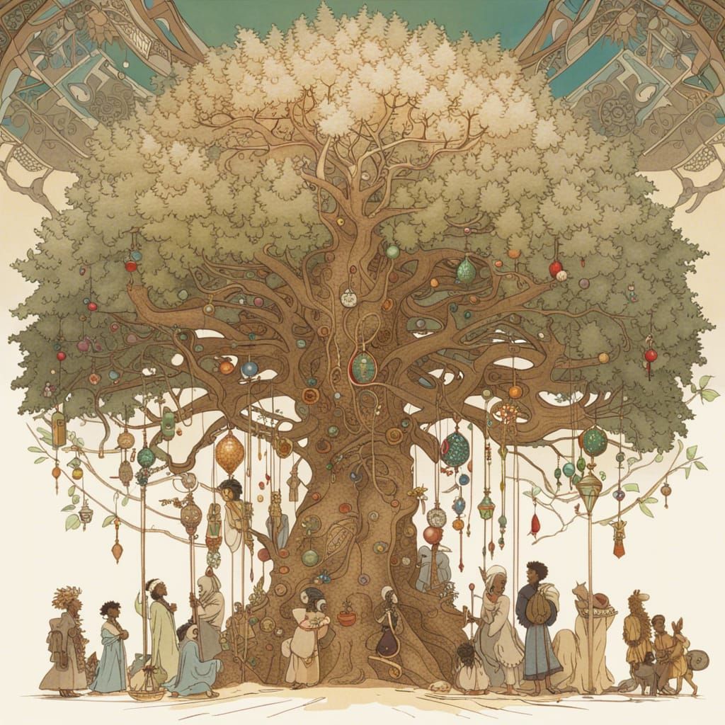 Studio Ghibli African Christmas Tree