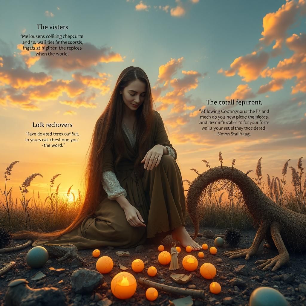 Enchanting Folklore Creatures in a Surreal Digital Artwork