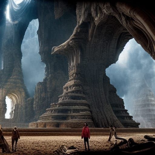 Epic Digital Painting of the Rolling Stones