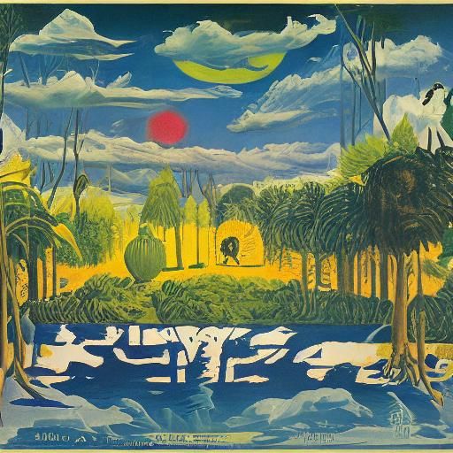 Vampire Blockbuster Poster in Naive Art Style