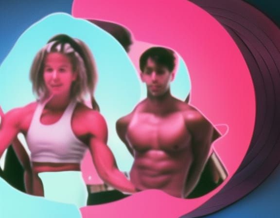 90s Fitness Elves: Lo-fi Glitch Art