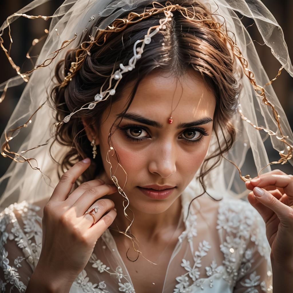 Envious Bride: A Haunting Photographic Portrait
