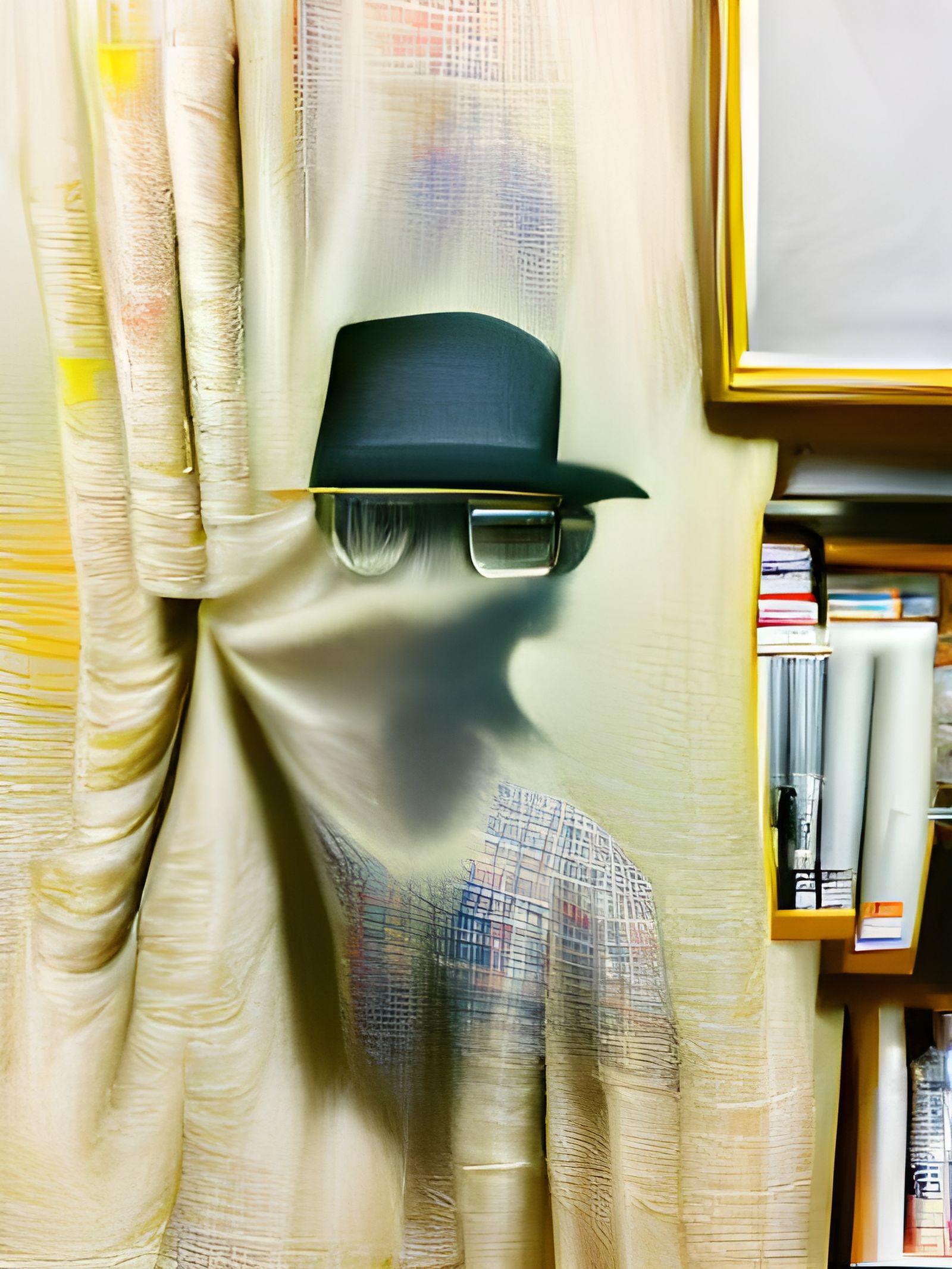 Spooky Portrait of an Invisible Man