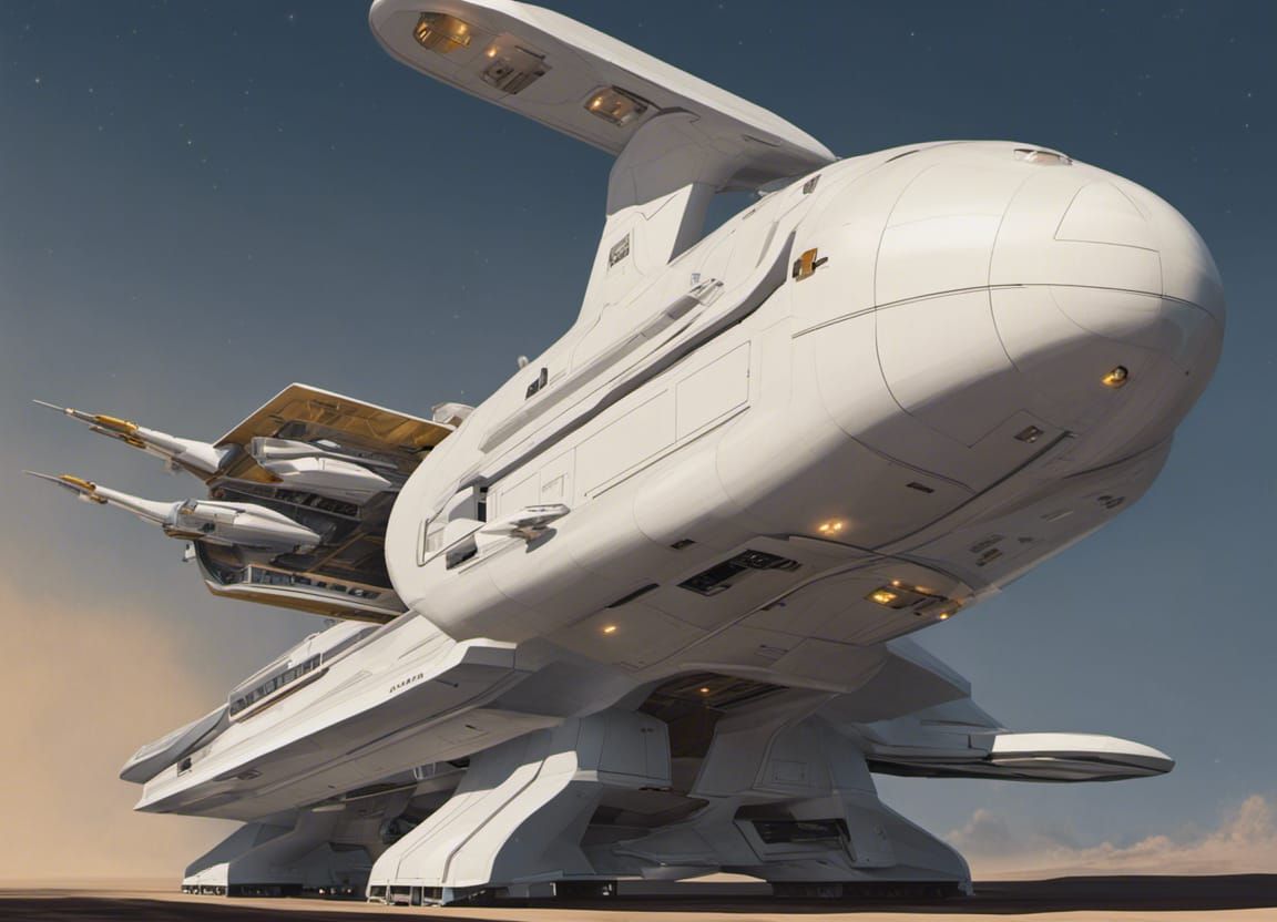 small private starship, freighter, (((sleek))) (((symmetrica...