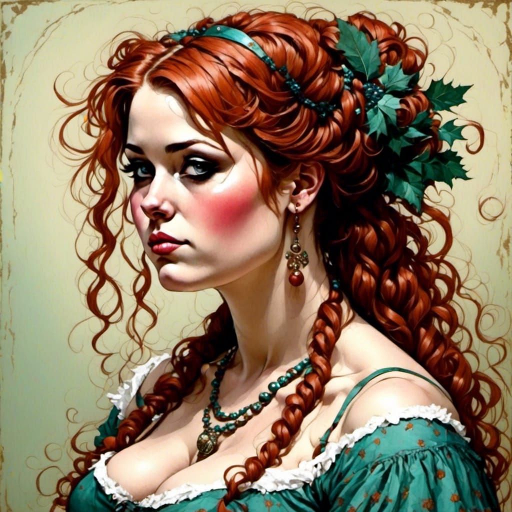 Botticelli-Inspired Poetess From the Backwoods