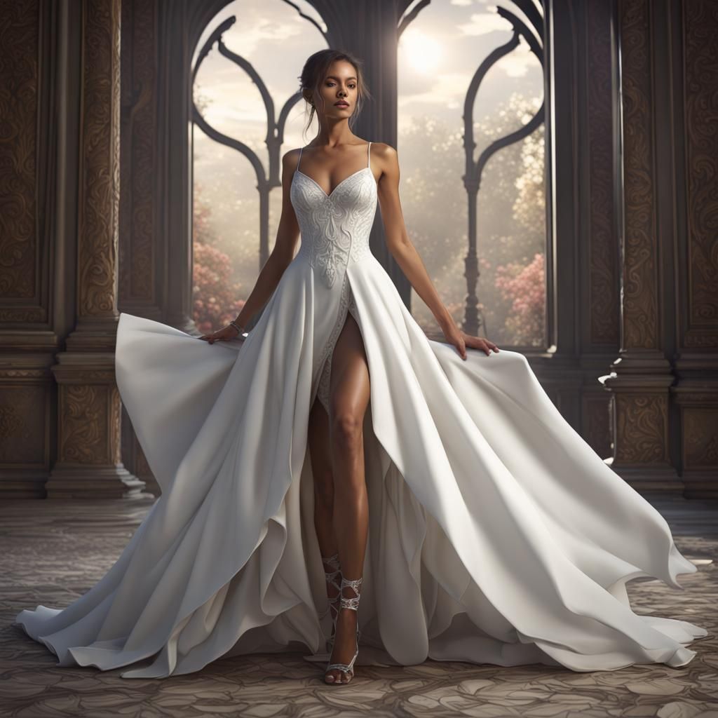 Dream Wedding Dress with Handkerchief Silhouette