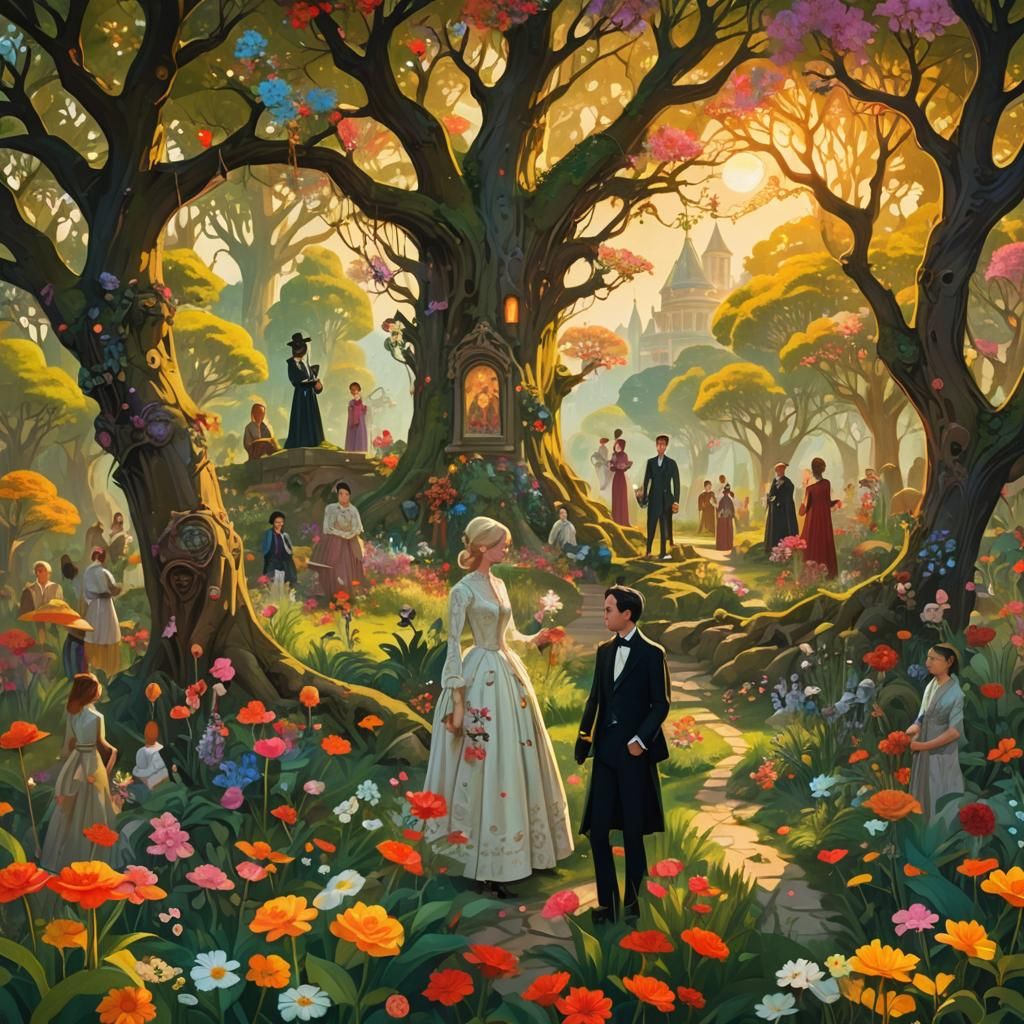 Harmonious Era Fusion in Dreamlike Digital Art