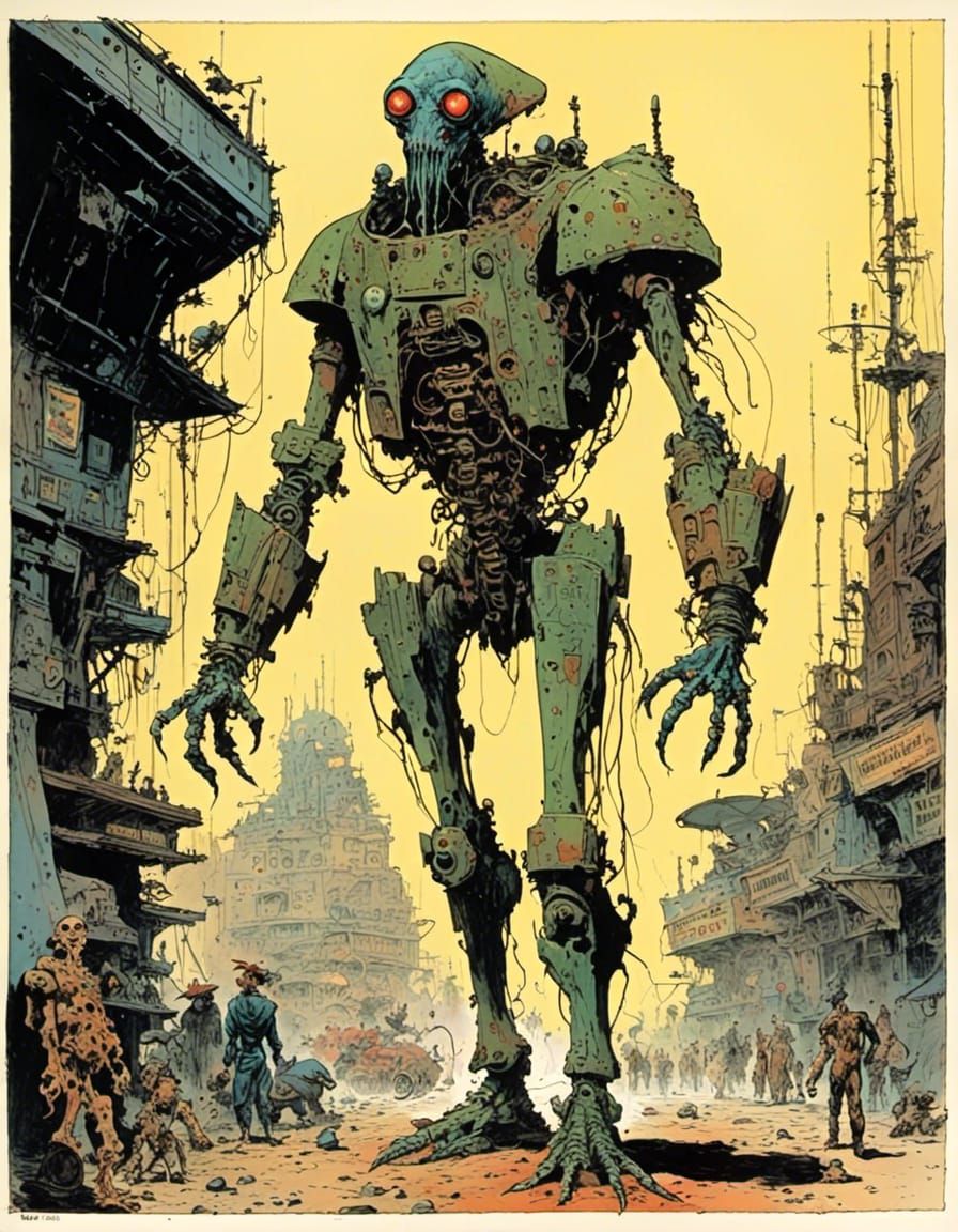 Angular Nonbinary Alien in Exotic Bazaar