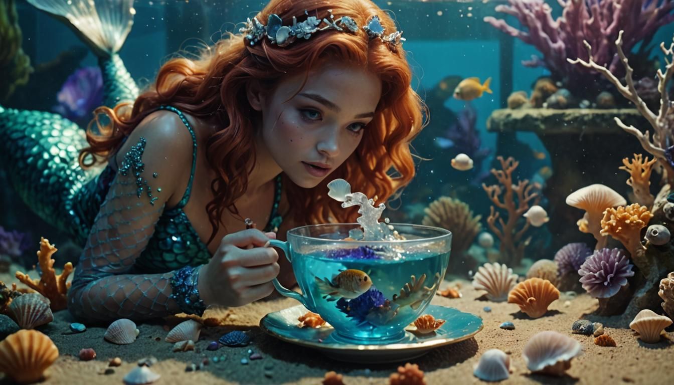 Mermaid's Dive: A Cinematic Teacup Adventure