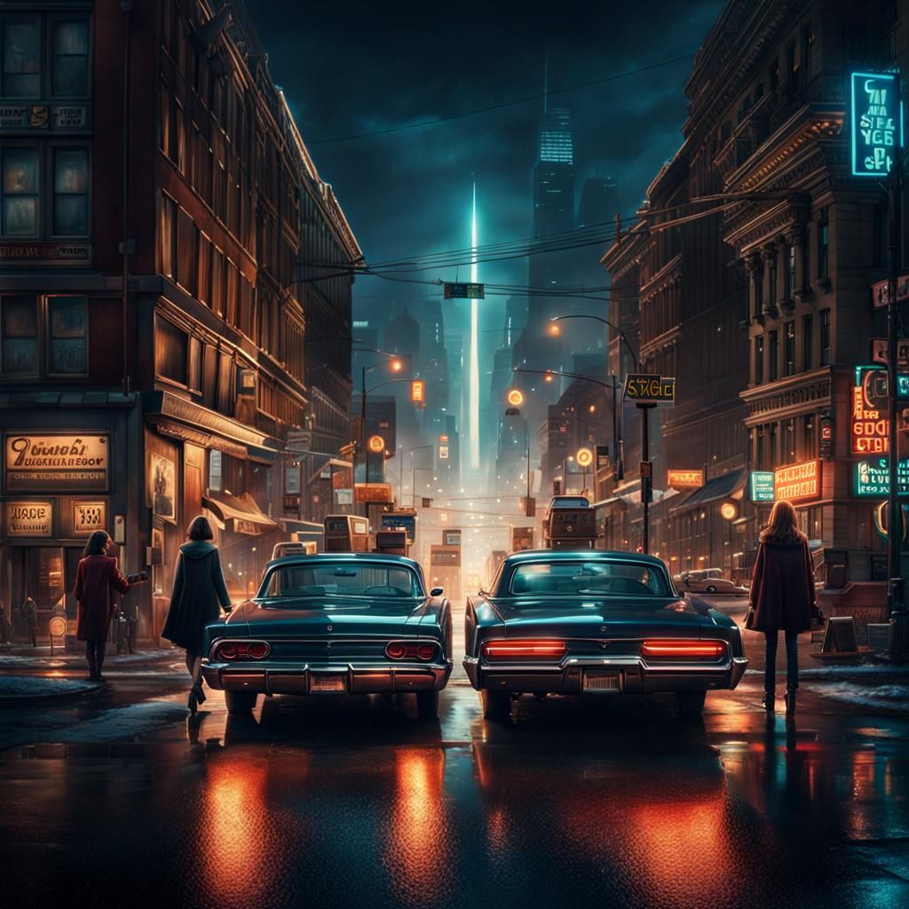 Night Street Race Concept Art