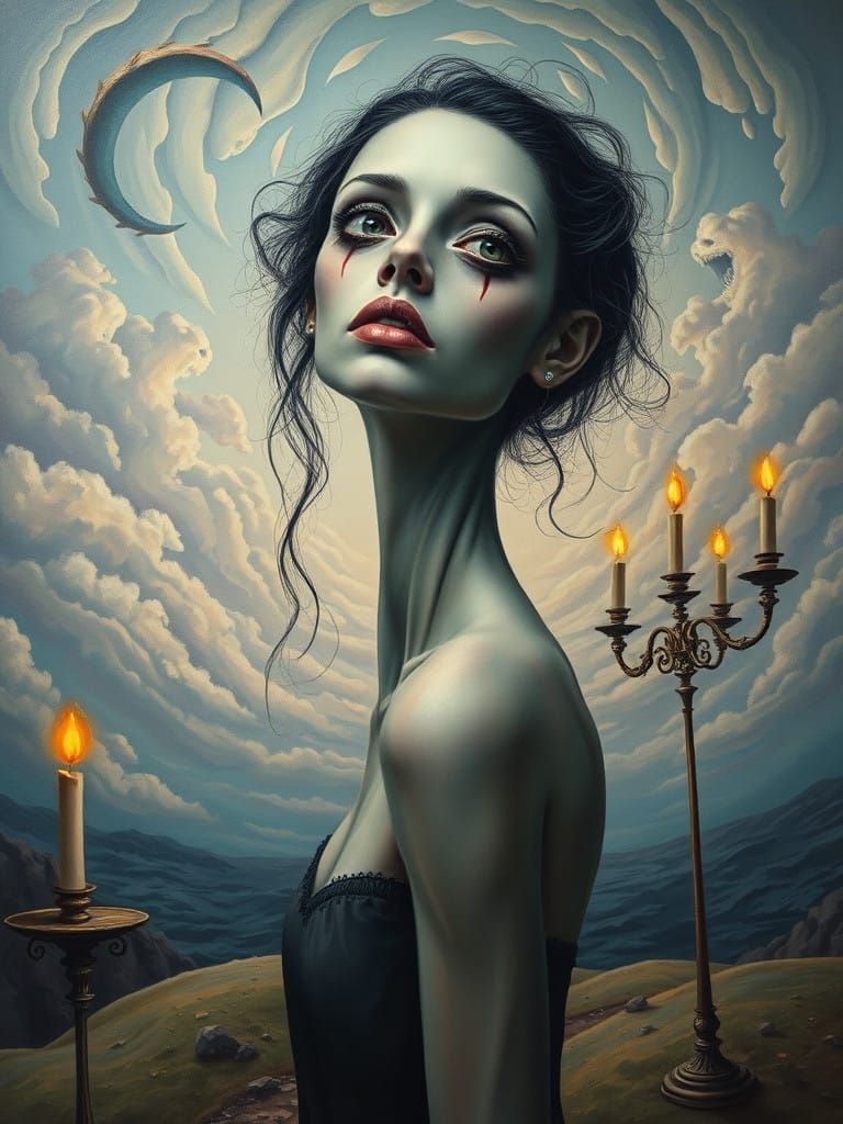 Existential dread personified as an unconventionally attractive woman