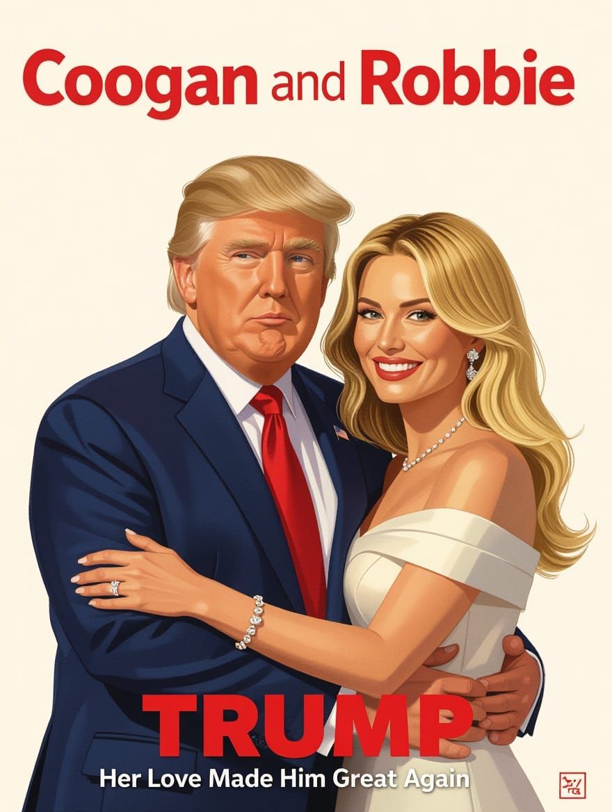 Steve Coogan and Margot Robbie in Trumped: A Presidential Ro...