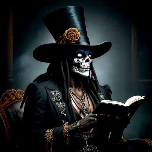 Voodoo Witch Doctor in Gothic Portrait Style
