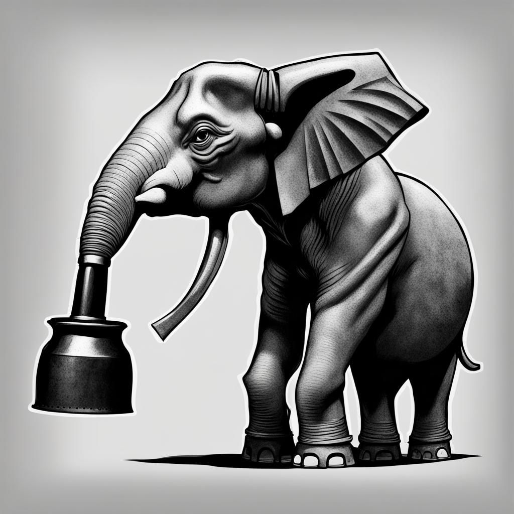 Mutant Steampunk Elephant